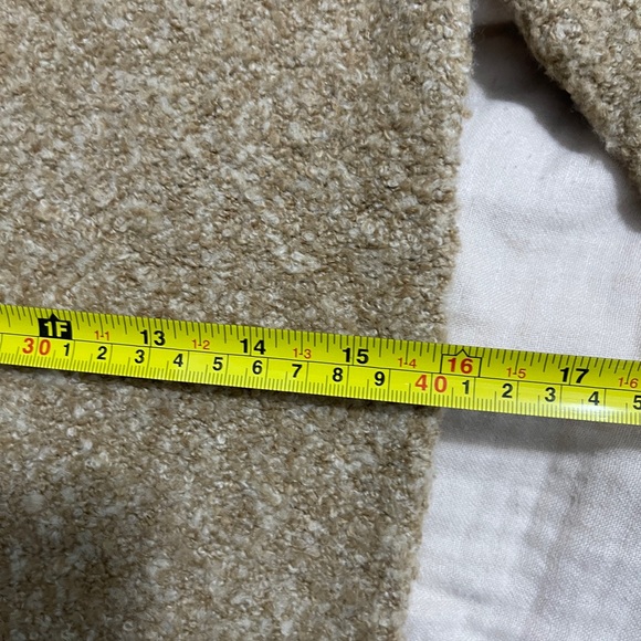 Moda International Womens Sweater Size Large Tan Wool Blend Keyhole Knit Top - Picture 7 of 8